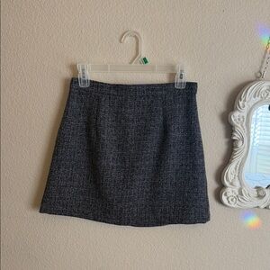 Classic Black Tweed Skirt